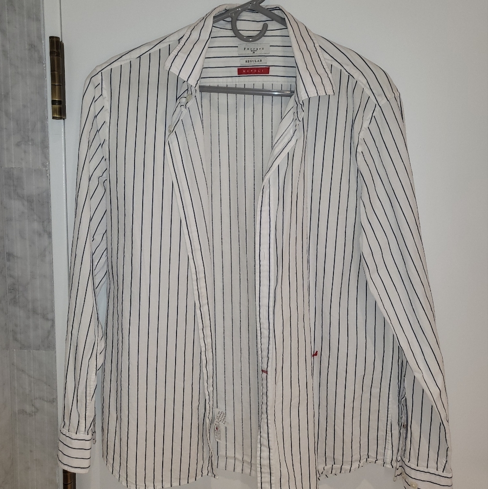 FERRARO Milano White striped shirt